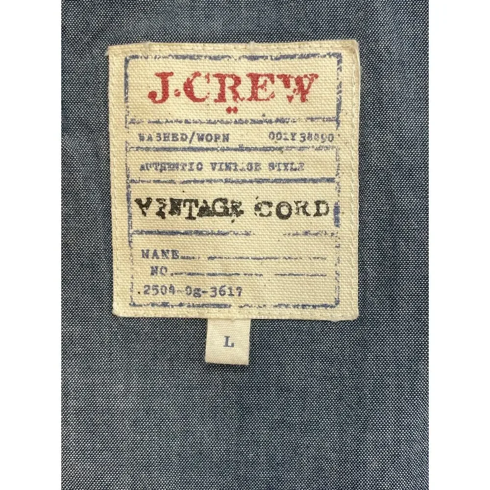 J Crew Blazer Mens‎ Large Brown 100% Cotton Corduroy 3-Button Single Breasted